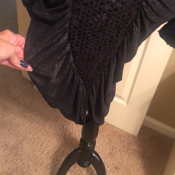 Sparkle thread and sequined dress with bolero jacket - Picture 3 of 13